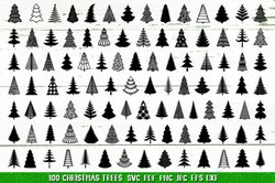 christmas tree silhouette bundle svg christmas tree silhouette bundle svg