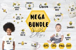 bee bundle svg, baby bee, queen bee svg bee bundle svg, baby bee, queen bee svg