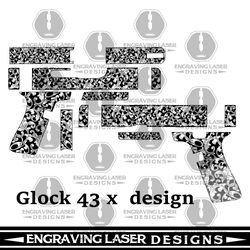 engraving laser designs glock 43 x scroll design
