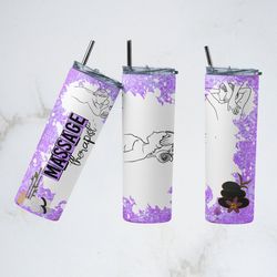 massage therapist tumbler,massage therapist straight wrap skinnytumbler,massage therapist sublimation wrap skinnytumbler