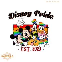 rainbow color disney pride svg rainbow mouse ears svg file
