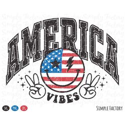 retro star lightning american flag smiley face png, american smiley face png, 4th of july png, vintage usa flag sublimat