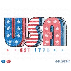 retro usa est 1776 star stripes png, usa flag star png, usa svg, 4th of july png, vintage usa star stripes 1776 sublimat