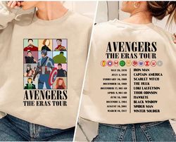 avengers the eras tour sweatshirt, avenger assemble shirt, marvel fan gift, the eras tour 2023 hoodie, mcu, spiderman