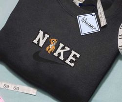 nike x nala and simba, brand embroidered sweatshirt, inspired brand embroidered sweatshirt, brand embroidered hoodie