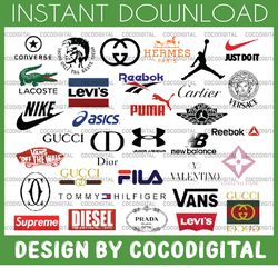 logo brand bundle brand logo svg, fashion brand svg, fashion svg, logo bundle svg, under armour svg, levi's svg, versace