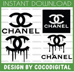 chanel svg, chanel cut files, logo chanel svg, silhouette svg