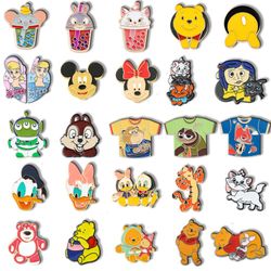 cartoon disney enamel pins lotso tigger winnie the pooh donald badges on backpack for girl accessories
