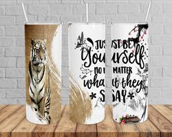 golden motivational tiger tumbler, golden motivational tiger skinny tumbler