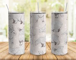 winter polar bear tumbler, winter tumbler, winter polar bear skinny tumbler