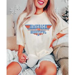 america the beautiful shirt, 4th of july shirt, fourth of july shirt, stars and stripes shirt, retro america shirt, inde