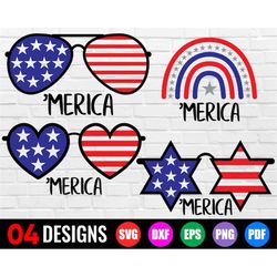 merica svg bundle, 4th of july svg, merica flag sunglasses svg, patriotic svg, independence day svg, 4th of july png, he