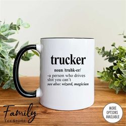 trucker coffee mug  truck driver gift   truck driver mug gift for truck driver