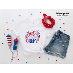 Red White and Boom Shirt, 4th of July Shirt, Boys 4th of July Shirt