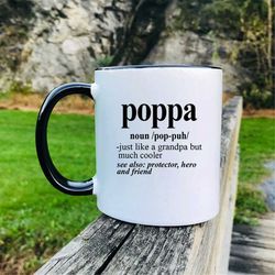 poppa noun coffee mug  poppa gift  poppa mug  funny gifts for poppa