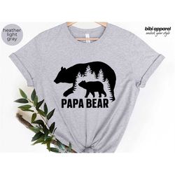 papa bear shirt, father's day gift, christmas gift for dad, dad shirt, daddy shirt, papa bear shirt, pregnancy reveal to