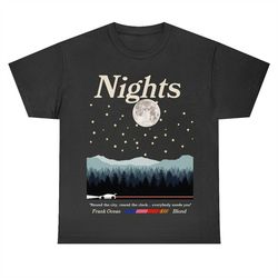 frank ocean blond nights short sleeve t shirt front design | blond album | blonded | music gift | cool gift ideas