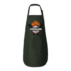 grill master apron, customized apron, personalized apron, dad apron, customized grill master gift, funny grill gift, per