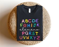 alphabet elemeno shirt, happy first day of school shirt, back to school shirt