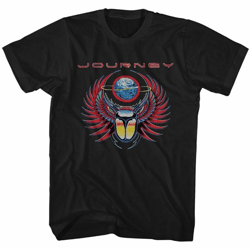 journey band t-shirt black cotton classic rock vintage gift men women