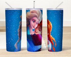 anna and elsa tumbler, anna and elsa skinny tumbler