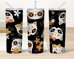 cat tumbler, cat skinny tumbler