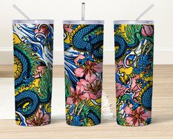 chinese dragon tumbler, dragon tumbler, dragon skinny tumbler