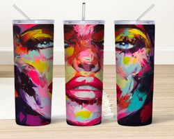 pop art tumbler, pop art skinny tumbler