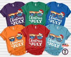 christmas in july shirt, christmas in summer shirt,summer christmas, santa hat,christmas shirt, funny christmas, july ch