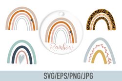 rainbow keychain bundle svg. graphic
