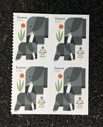 100 elephants 2022 unused us forever first class flowers wedding invitation celebration anniversary envelope greeting ca