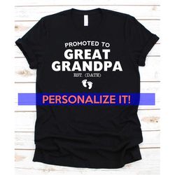 great grandpa shirt, personalized great grandfather gift, great grandfather, pregnancy announcement, grandpa gift, grand