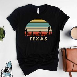 texas retro sunset shirt, texas shirt, texas gift, texas souvenir, texas clothing, texas desert gift, texas t-shirt, 80s