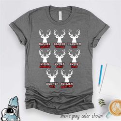 christmas reindeer hunter shirt, deer hunter gift, deer hunting shirt, hunter tshirt, hunt t-shirt, hunter gifts, funny