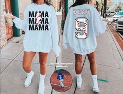 custom mom baseball sweatshirt, baseball mom shirt