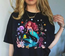 little black mermaid shirt, disney little mermaid shirt, black queen shirt, disney princess, ariel shirt, empowerment