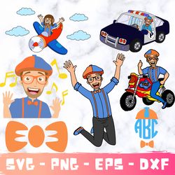 blippi bundle svg - blippi bundle svg - png - eps - ai - blippi bundle silhouette - blippi bundle printable ready.