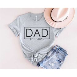 t-shirt for men | dad est 2023 | funny shirt men - gift for dad - fathers day gift - new dad tshirt - anniversary gift -
