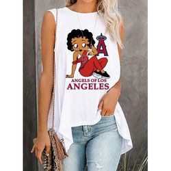 angels of los angeles printing pregnant woman vest t-shirt