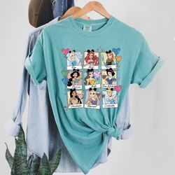 disney princess balloons comfort colors shirt, ret