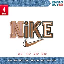 nike overlapping / nike embroidery design / nike design / embroidery pattern / design pes dst vp3  format