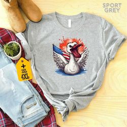 4th of july duck shirt, patriotic duck shirt, happy 4th of july, memorial day youth shirt, republican gift, usa flag t-s