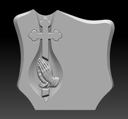 3d stl model for cnc file tombstone prayer orthodox cross. size 100-100