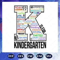 k is for kindergarten, first day of school, kindergarten svg, kindergarten gift, kindergarten graduation, graduation svg