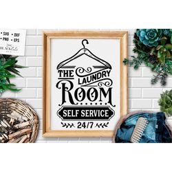 The laundry room self service svg,  laundry room svg, laundry svg,  laundry poster svg, bathroom svg, vintage poster svg
