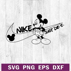 nike just do it mickey svg, mickey mouse nike logo svg, nike disney svg png