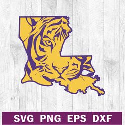 lsu tigers football svg, louisiana state university team svg, american football lsu team svg png dxf eps