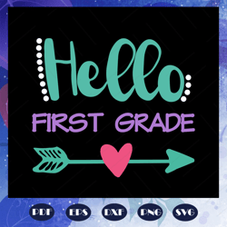 hello first grade svg, graduation svg, graduation 2020 svg, graduation day svg, graduate 2020 svg, classic, high school