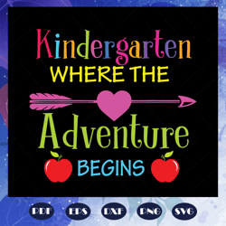 kindergarten where the adventure begins svg, kindergarten svg, kindergarten shirt, kinder teacher, com to kindergarten,