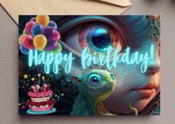 digital greeting card. happy birthday!